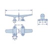 Stainless Steel Boat Cleat Open Base 100MM (4 Inch 4