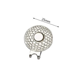 Angeer 5 Pcs/Set Magnetic Golf Hat Clips Golf Ball Marker Holder Men Women Golfer Gifts Golf Sports Court Accssories For Golf Gloves Hats Bags Caps Visor Belt Pocket Lot (Silver)