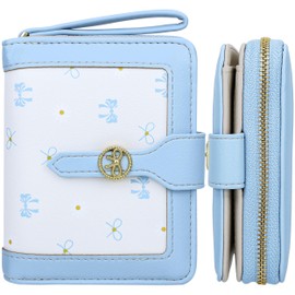 Farcauo Women's Purse, Women's Purse, Small Women's Purse, Mini Purse with Bow Knot Purses, Bow Purse for Women, Small, #X Blue Bow Tie Wallet, Classic