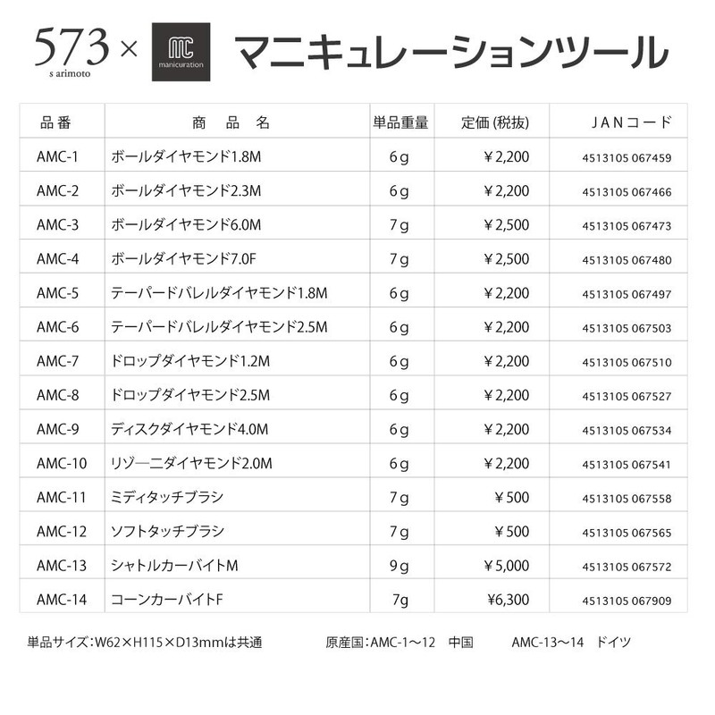 Beauty Nailer Ball Diamond 7.0F AMC-4