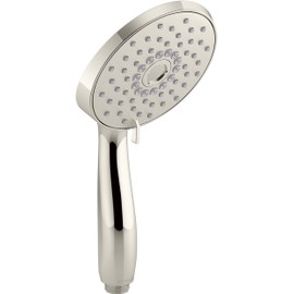 KOHLER 22165-SN Forte Multifunction Handshower, Handheld Showerhead with 3 Spray Settings, 2.5 GPM, Vibrant Polished Nickel