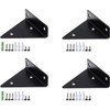 YKKJ 4 pcs Triangle Floating Shelf Brackets，Floating Shelf Brackets，for Floating