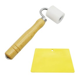 Mila-Amaz Press Roller Wallpaper Seam Roller Hand Print Roll Natural Wood Handle Wall Paper Seam Decoration Tool