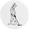 77mm 'Metal Detector Man' Large Button Pin Badge (BB00058882)