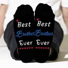 Wixelon Big Brother Gift,Stocking Stuffers,Brother Sock,Gifts For Brothers From Sisters,Birthday Gift For Brother,Best Brother Ever Gifts,Gifts For Adult Brothers,Valentines Day Gifts For Brother