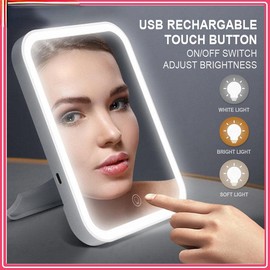 Smart Makeup Mirror with Smart Lighting and Smart App Control - Color: 3lights Pink