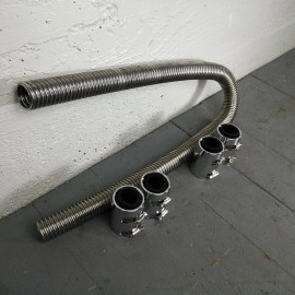 National Speed Automotive Supply 1963 - 1972 Corvette 48 Stainless Steel SS Radiator Hoses Kit