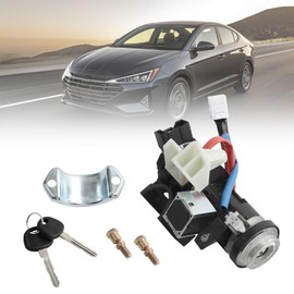 KAVIUS 81905-F2230 Ignition Switch Assembly with 2 Keys Compatible with Hyundai Elantra 2017 2018 2019 2020 Complete Ignition Switch Lock Cylinder Assembly Replaces 81905 F2230 81905F2230 81910-F2110