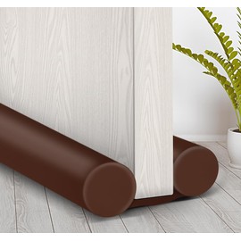 MAXTID Small Door Draft Blocker 30" Double Door Draft Sealers for Bottom of Door Weather Seal Strips Soundproof Door Seal