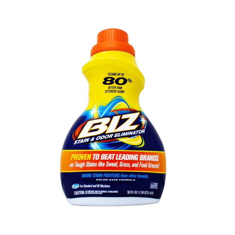 Biz Stain and Odor Eliminator, Color Safe Formula, 50 fl