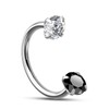 Oufer 18G/20G Horseshoe Internally Threaded & Threadless AAA+ Grade CZ