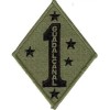 USMC MARINE CORPS 1ST MARINE DIVISION GREEN OD  PATCH