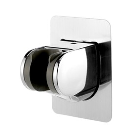 Mount Shower Head Holder Self Adhesive Handheld Shower Head Without Drilling Height Adjustable Showers Wand Holder Universal ABS Chrome Bracket