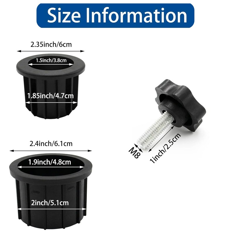 Ompinda Umbrella Stand Replacement Kits, 4 Pcs Garden Parasol Base