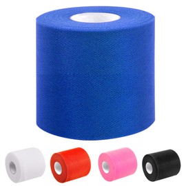 Tanstic 1Pcs Royal Blue Tulle Fabric Roll, 6 Inch x 200 Yards Tulle Ribbon Fabric Spool Fabric Tulle Roll for DIY Tutu Bow, Birthday Party Wedding Decorations