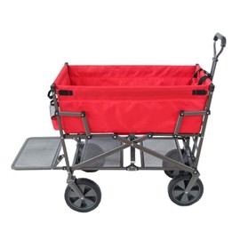 Mac Sports Heavy Duty Steel Double Decker Collapsible Yard Cart Wagon …