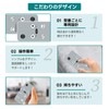 WHENFOR ファンリモコン iimono117用のリモコン タイマー付き 壁掛け扇風機用 サーキュレーター用 代用リモコン