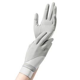 ZVCXOE, Women's Gloves, UV Protection Gloves, Spring and Summer Gloves, Easy Touch Panel Operation with Two Finger Out, Good Texture, Anti-UV, Anti-Slip, UV Gloves, Anti-Slip, Protects Against Rough