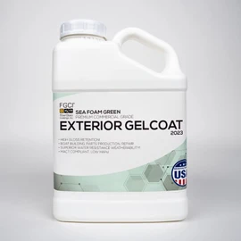 FGCI - 1 Gallon Marine Grade Gelcoat Kit for Boat Building, Patching, and Repair (Sea Foam Green)