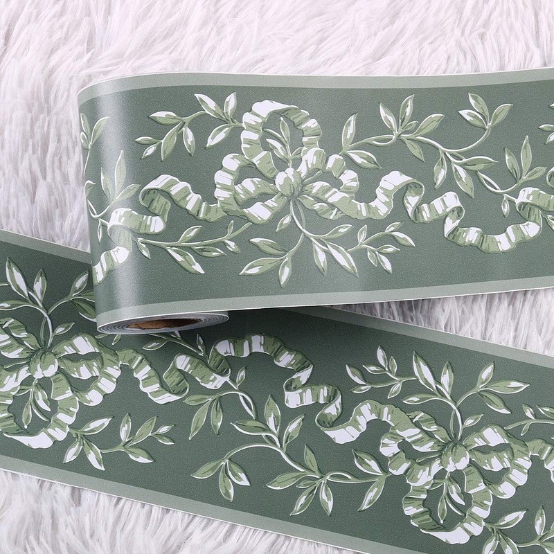 sourcing map Wall Paper Border Self Stick Wall Covering PVC