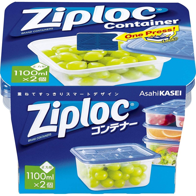 Asahi-Kasei Home Products Bento Box, Container, Storage Container, Square, 4