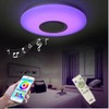19.7-inch Premium Ceiling Light with Bluetooth Speaker 36W, Dimmable 95-265V