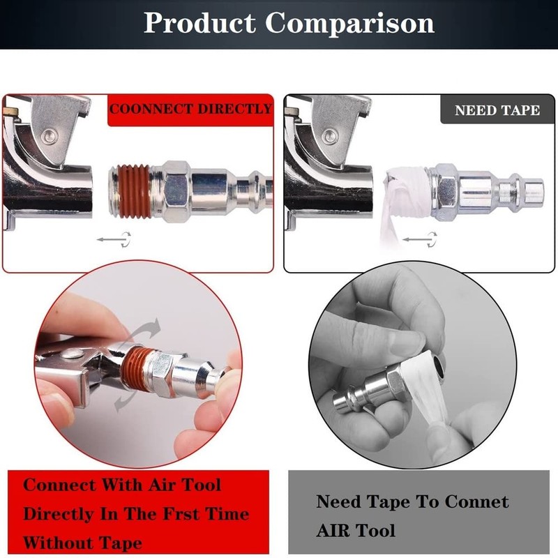 Voyzdx Kit Accesorios Aire Para Compresor Con Manguera 20 Piezas,Herramientas