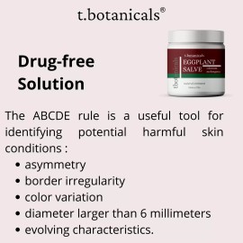 tBotanicals Eggplant Salve, Eggplant Cream, Skin Cell Health Support, Healing Ointment - 4 oz Salve