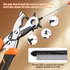 Heavy Duty Revolving Punch Plier Kit, Diyife Leather Hole Punch