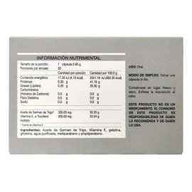 Progela Vitamina E 30 Capsulas Caceite De Germen De Trigo. Sabor No                                                                                   