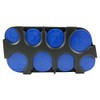 Plastic Organiser Box, Storage Box, Euro Coins Black black