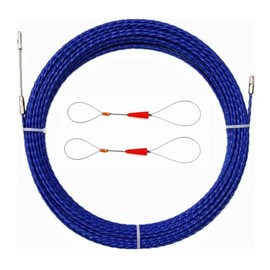 IRSCorp 30M 100ft Fish Tape Cable Puller Kit Through Wall Wire Guide Device 4mm PET Electrical Cable Puller Duct Rodder Threader Fish Cable Fastener Blue