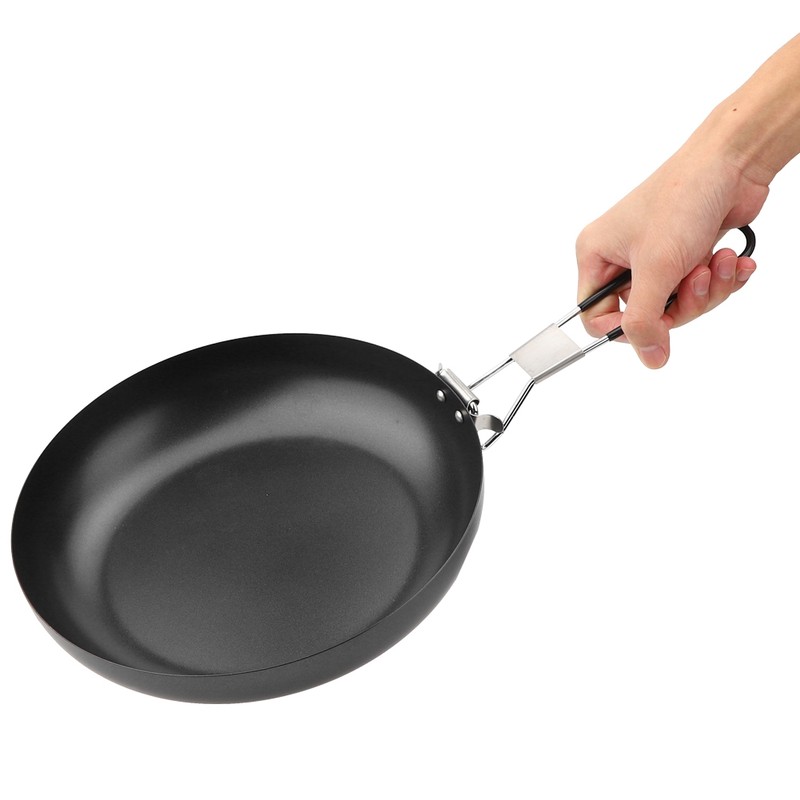 Outdoor Portable Pan Foldable Camping Cookware Non‑Stick Pan Cooking Frying