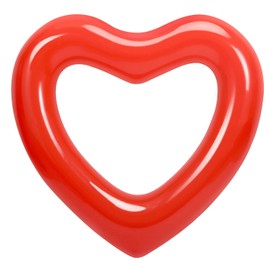 HeySplash Aufblasbar Schwimmring, 47,3 "x 39,4" Schwimmbecken Float Liegestühle Rohr, Wasser Spaß Beach Party Spielzeug für Kinder, Erwachsene - Rot