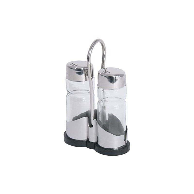 Contacto Stainless Steel Cruet Salt and Pepper