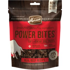 Merrick Power Bites Dog Treats, Real Beef Recipe - 6 oz. Bag