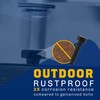 1/2" x 3”, 25-Piece Black Lag Bolts, Rustproof 4-Layer Ceramic
