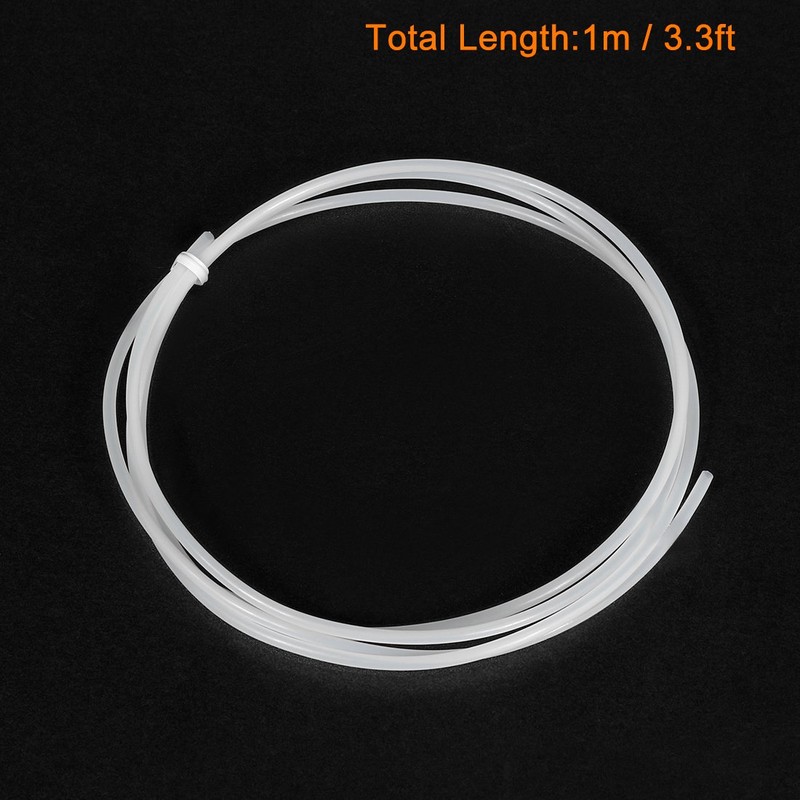 sourcing map PTFE Tube 1.5mm Inner Dmr x 1.9mm Outer