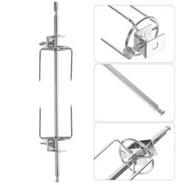 HANABASS 1 Set 3 Pronged Stainless Steel Rotisserie Forks Turkey Rotisserie Forks Rotating Turkey Fork BBQ Fork Grill Fork Cooking Meat Spit Rod for BBQ Fork Home