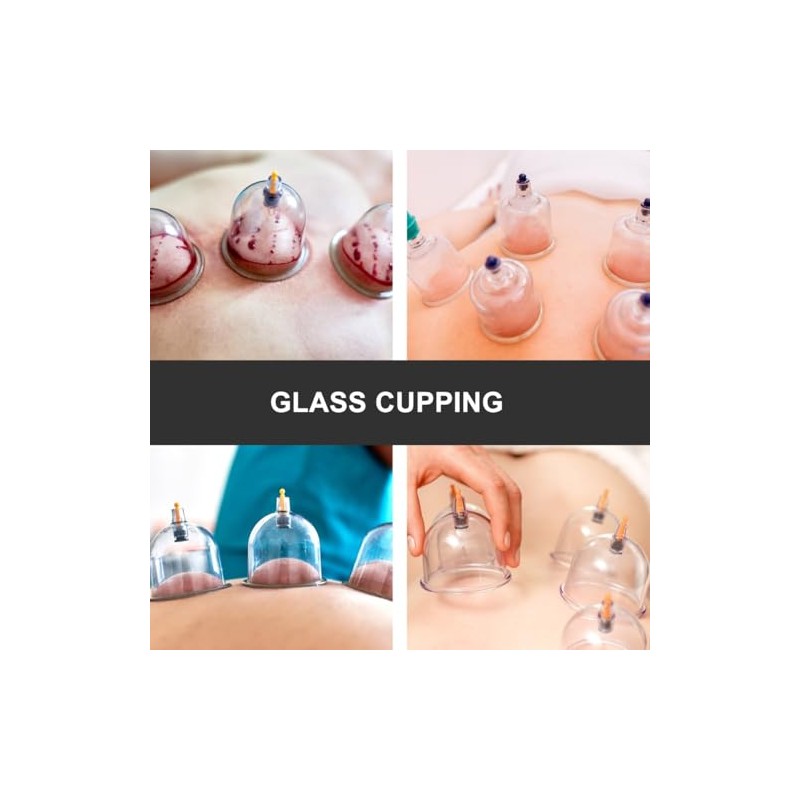 COLLBATH COLLBATH 2pcs Negative Pressure Massage Cups for Cupping Therapy