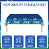 141Pcs Soccer Birthday Party Decorations Birthday Plates and Napkins, Tablecloth,