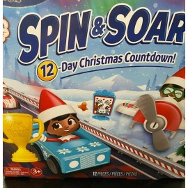 LUMISTELLA NEW ELF ON THE SHELF SPIN & SOAR 12 DAY CHRISTMAS COUNTDOWN PLANES CARS MINIS