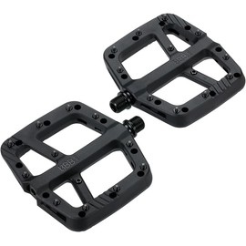 BBB Cycling Decoder MTB Pedals - Mountain Bike Pedals - Strong Grip and Adjustable Pins - Composite Platform Pedals for Cycling - BPD-37 - Matte Black