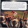 CORHAD 50pcs Handheld National Flag for Football England Support Flags