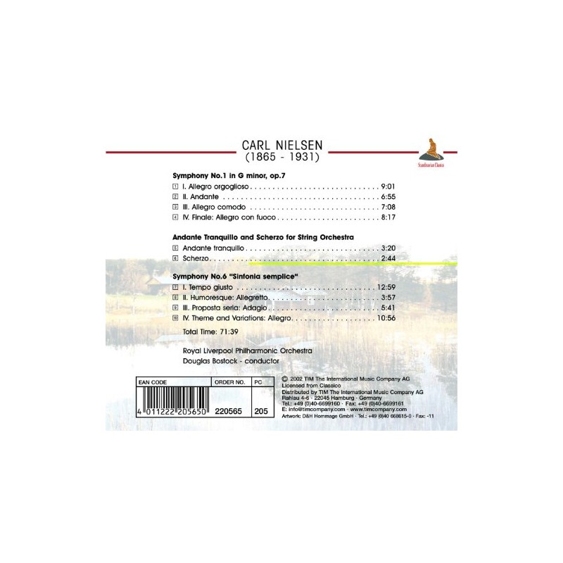 Nielsen: Symphonies Nos.1 & 6, Andante Tranquillo