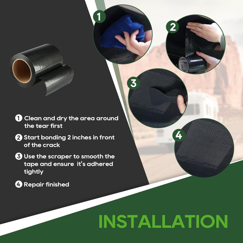 RVGUARD RV Underbelly Tape RV Underbelly Material Waterproof Repair Tape