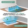 2 Pack 4x10 Vent Deflectors, Adjustable Floor Register, Air Vent
