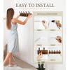 RELBRO Coat Rack Wall Mount, 16.7 Inch Wooden Wall Coat