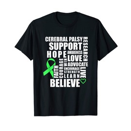 Cerebral Palsy CP Awareness Encourage Warrior Survivor T-Shirt