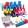 Briwooody 80 Pcs Rubber Plugs 9-Sizes Silicone Tapered Plug Kit